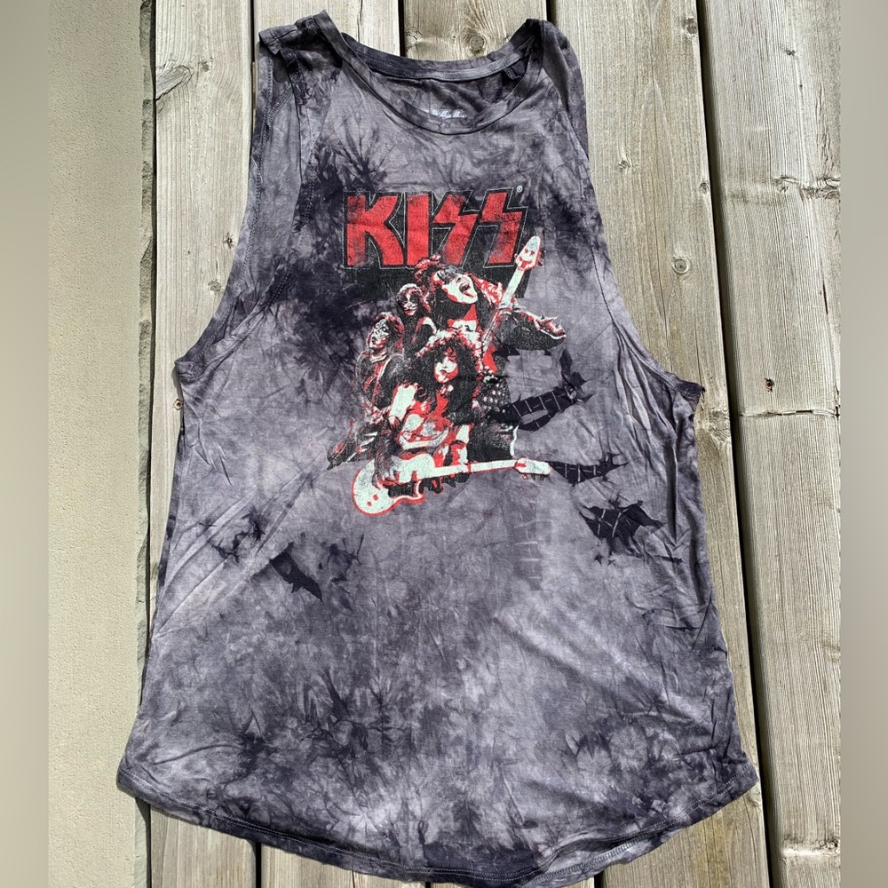 KISS Tie Dye Oversize Tank Top Size L